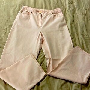 RUBY Rd pink lightweight denim pants size 10